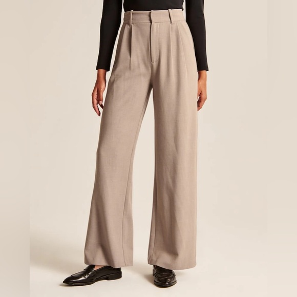 Daisy Grace Taupe Wide-Leg Pants *NWOT* - Picture 2 of 8